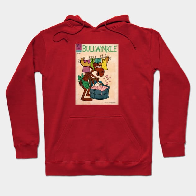 Bullwinkle Comic Book "Laundry Day" Hoodie by offsetvinylfilm